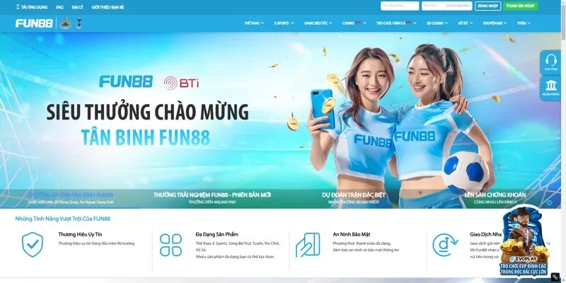 Tại sao chọn Fun88 là nhà cái cá cược uy tín